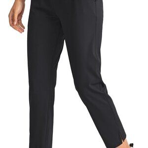 Women's Pants with 4 Pockets 7/8 Stretch High Waisted Sweatpants Travel Athletic